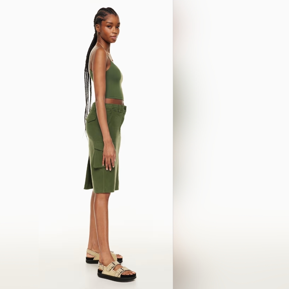 🫒 Aritzia Wilfred Free Cotton Lyocell Havasu Cargo Skirt, 8 - Picture 13 of 17